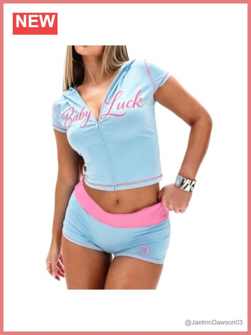 Women's 2 Piece Short Sleeve Zip Up Hoodie Crop Top and Low Waist Shorts Set